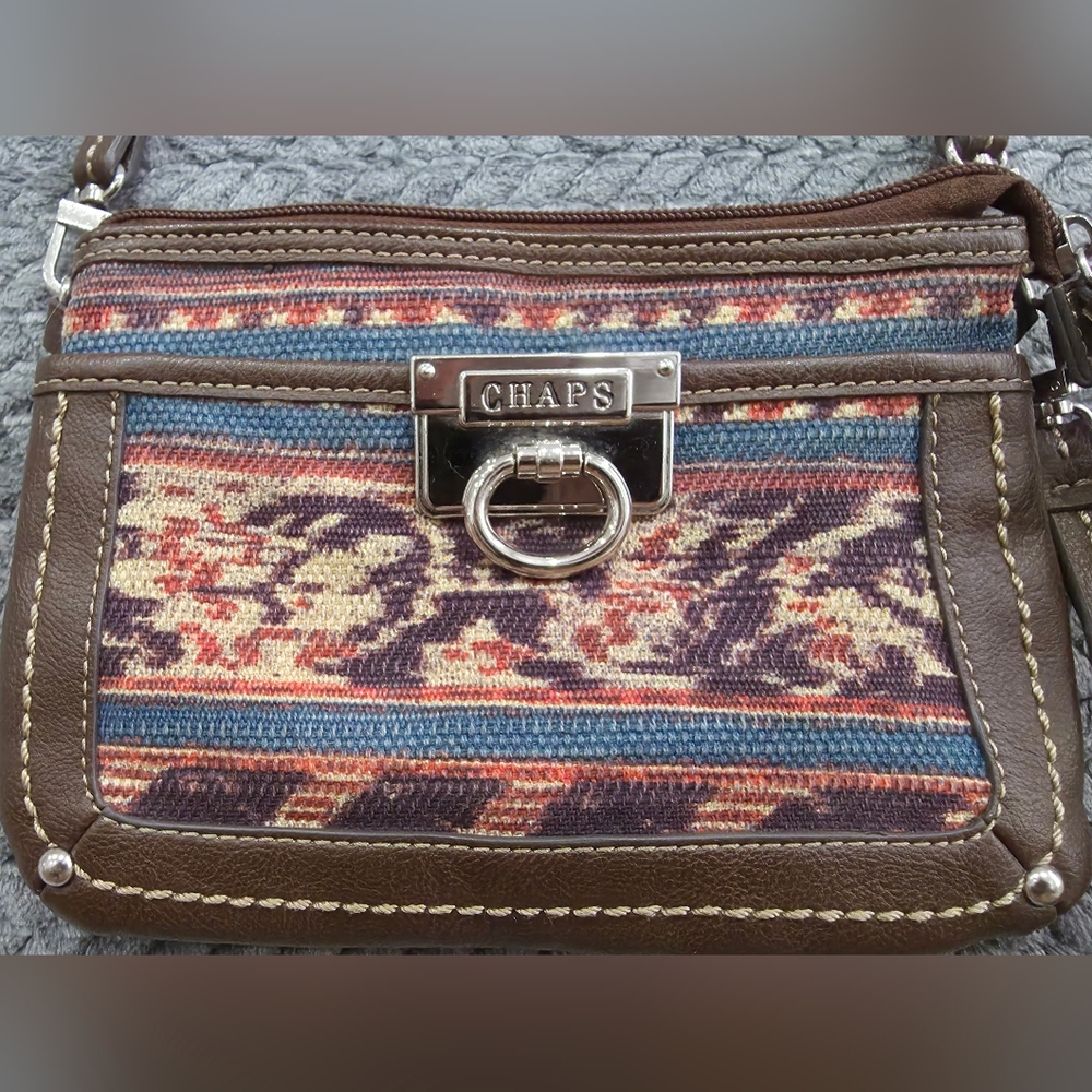 Chaps Multicolor Patterned Satchel - image 3
